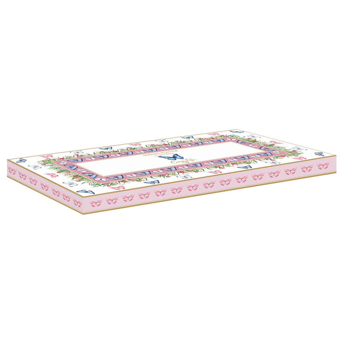 Travessa para Torta 35X15cm Borboletas Spring Parade: Easylife - Image 3