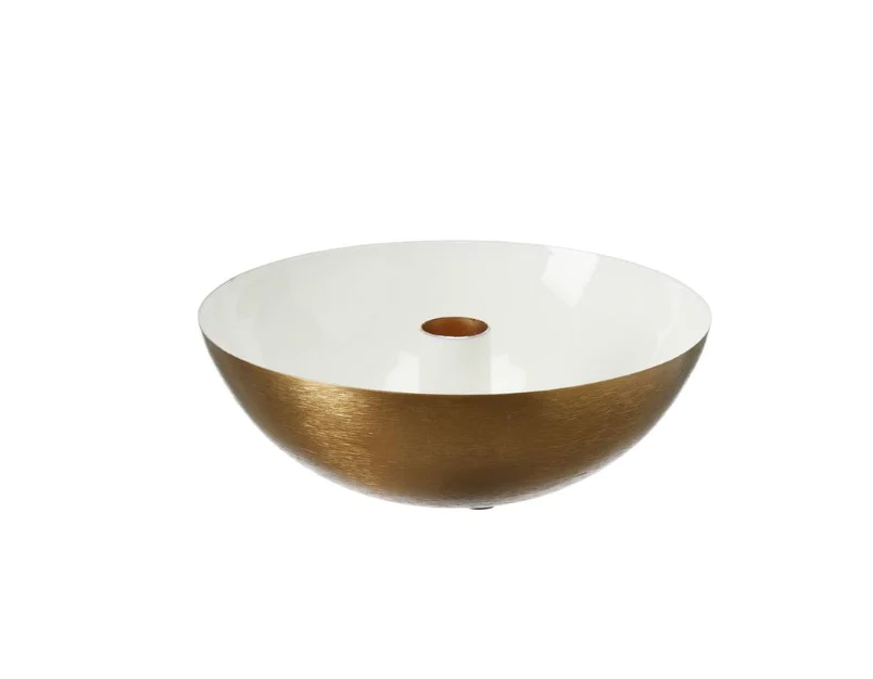 Castiçal Latão Sevti: Branco e Dourado - Image 3
