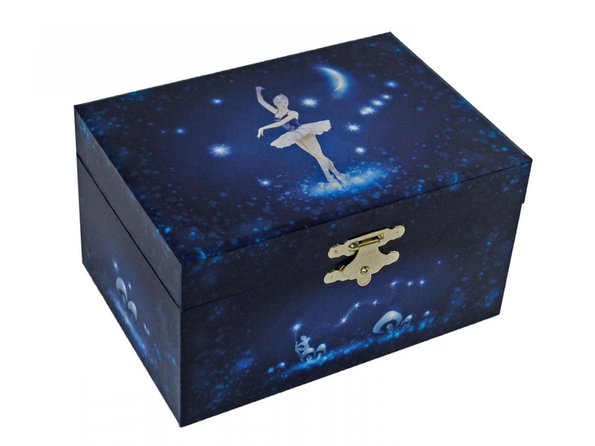 Caixa de música Bailarina azul Estrelas - Image 2
