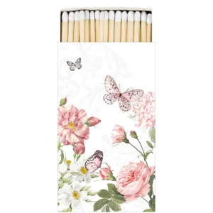Caixa de Fósforos Amélia (flores e borboletas)