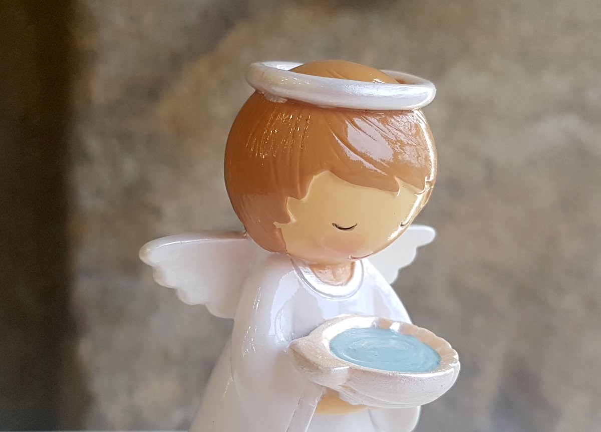 Anjo da guarda 8cm Baptismo Pérola - Image 3