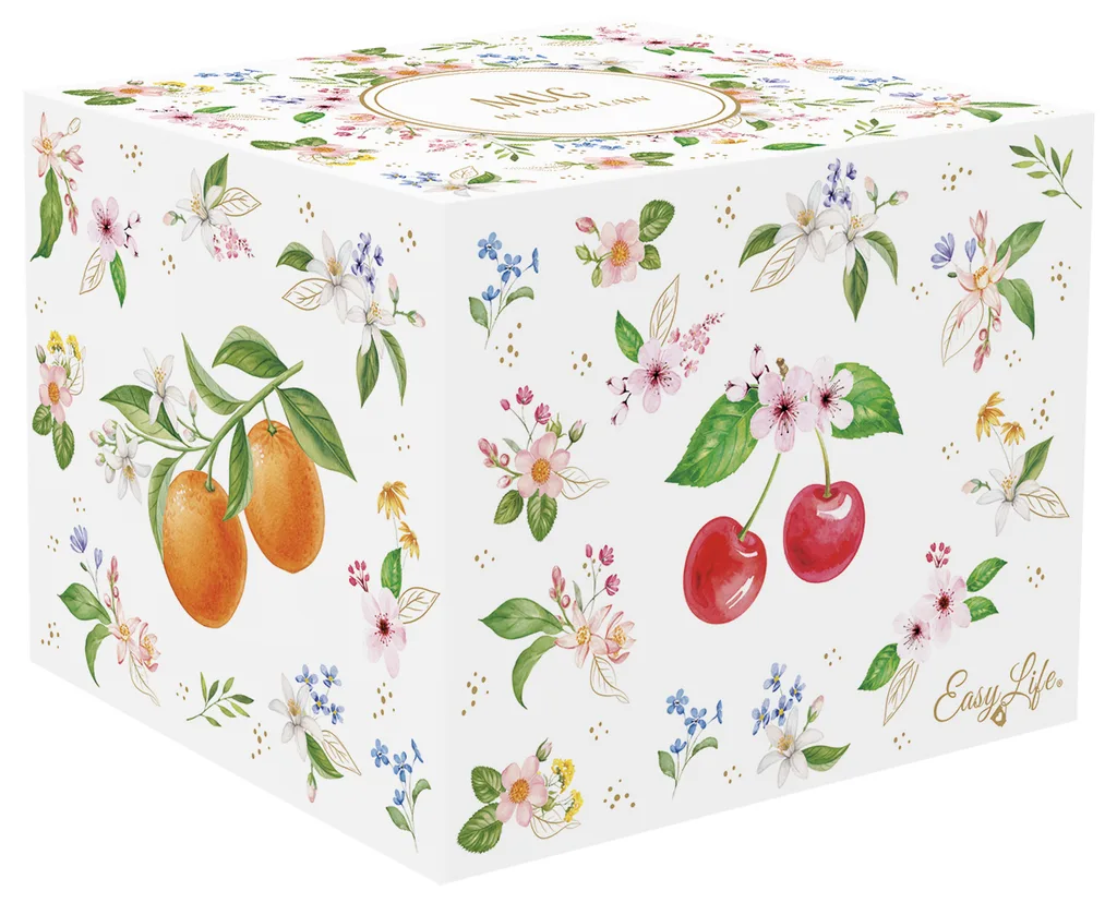 Chávena grande decorada em relevo Fancy Fruit: Laranjas - Image 4