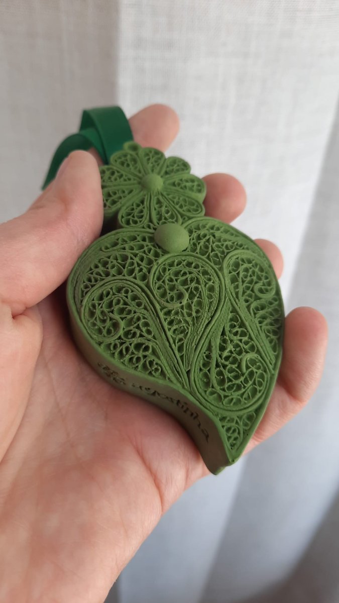 CORAÇÃO DE VIANA EM GESSO PERFUMADO: com gravação personalizada - Image 4