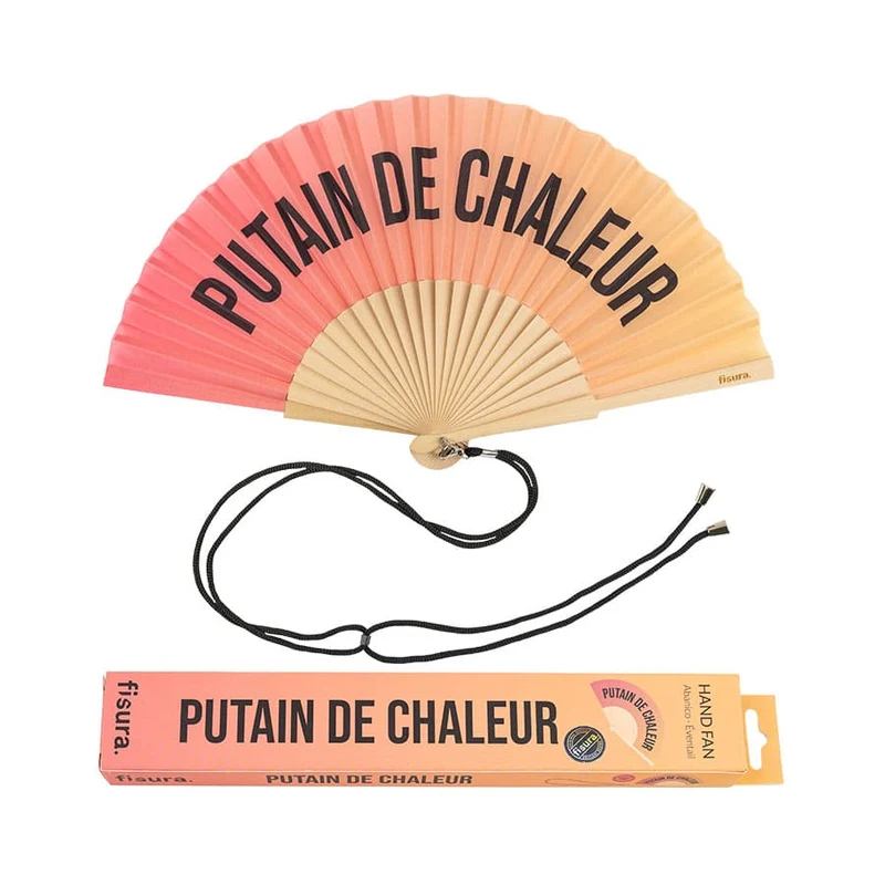 Leque Abanico “Putain de Chaleur” Sunset - Image 2