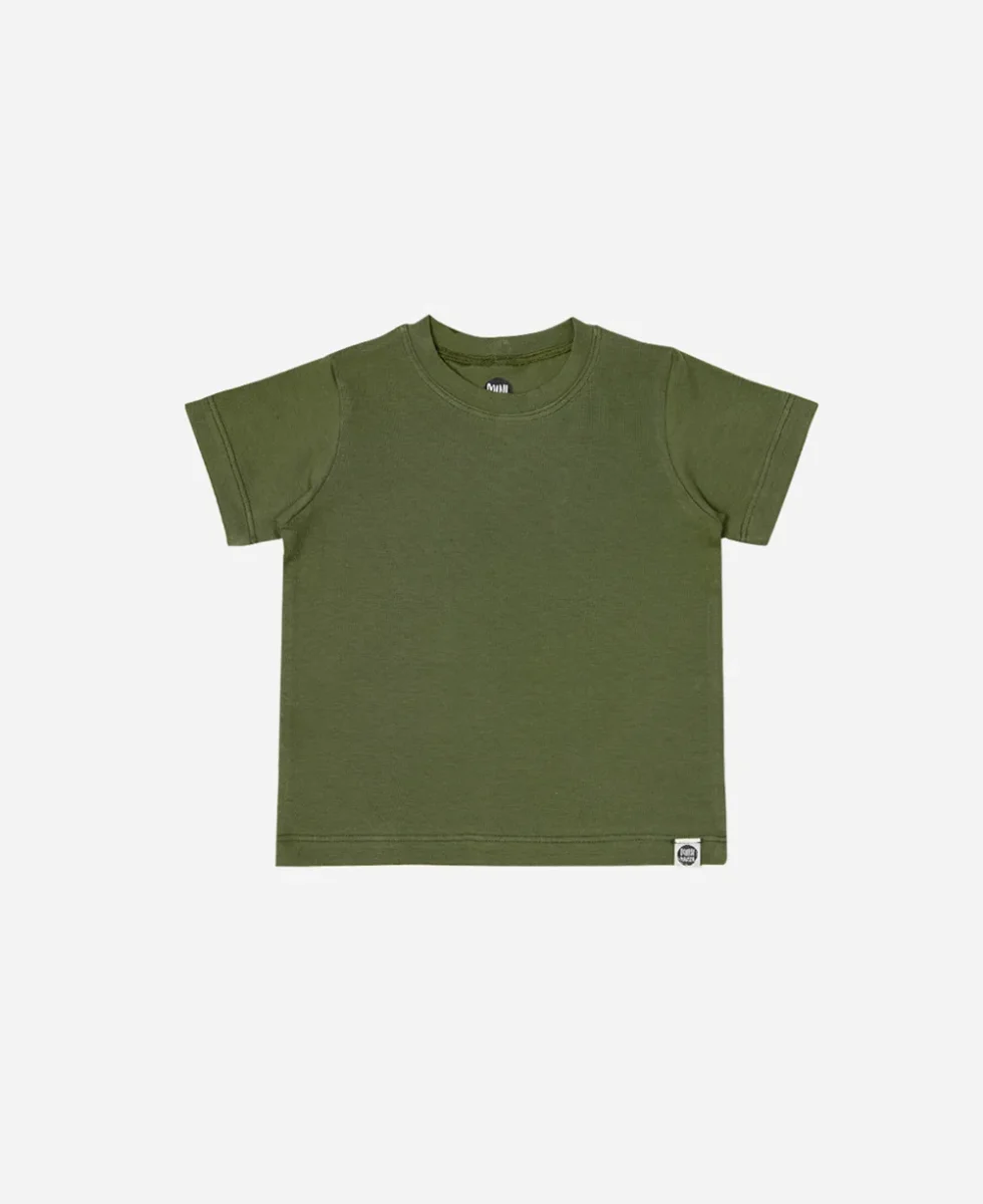 Camiseta Infantil Manga Curta Unissex | Liso Jungle Green - Image 2