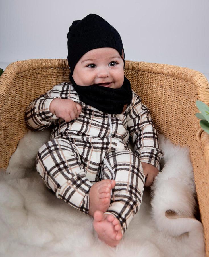 Macacão de Bebê Ziper com opção de Pezinho | Xadrez Plaid - Image 3