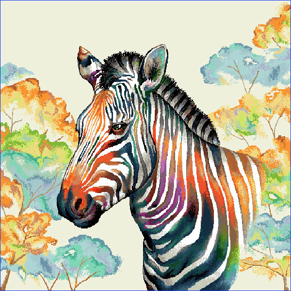 Capa almofada 45X45cm Natural: Zebra com bege - Image 3