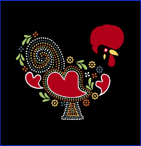 Capa de Almofada 45X45 Natural: Galo de Barcelos - Image 5