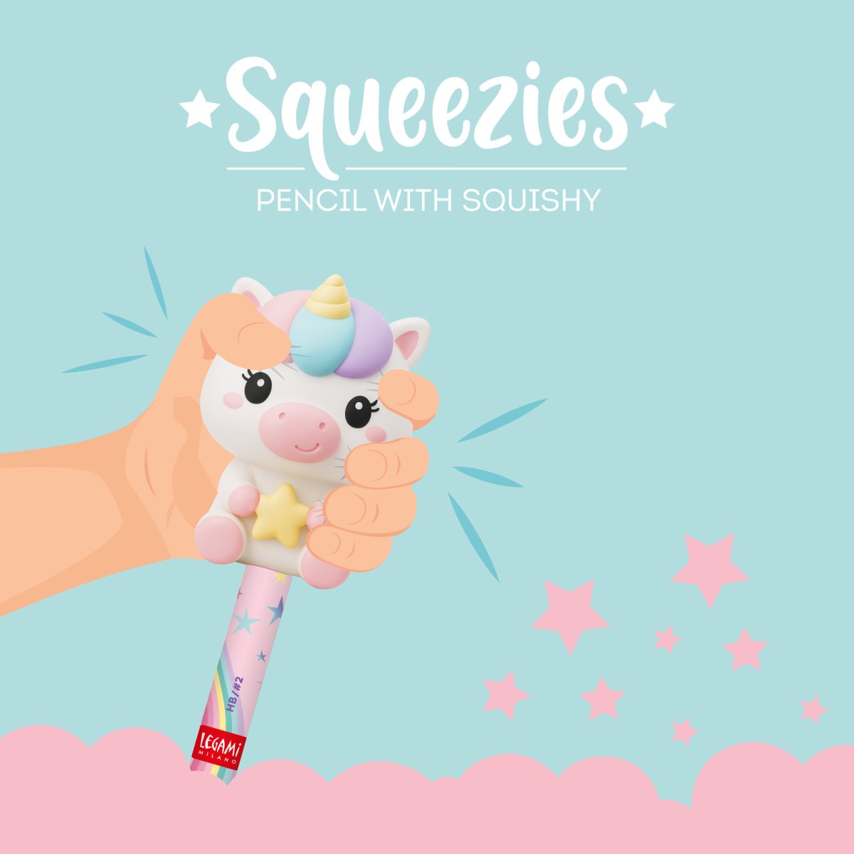 Lápis com Squishy Unicórnio: Legami - Image 3