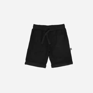Bermuda Infantil Moletom | Liso Preto