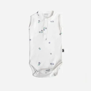 Body de Bebê Regata Unissex Botões | Blueberry