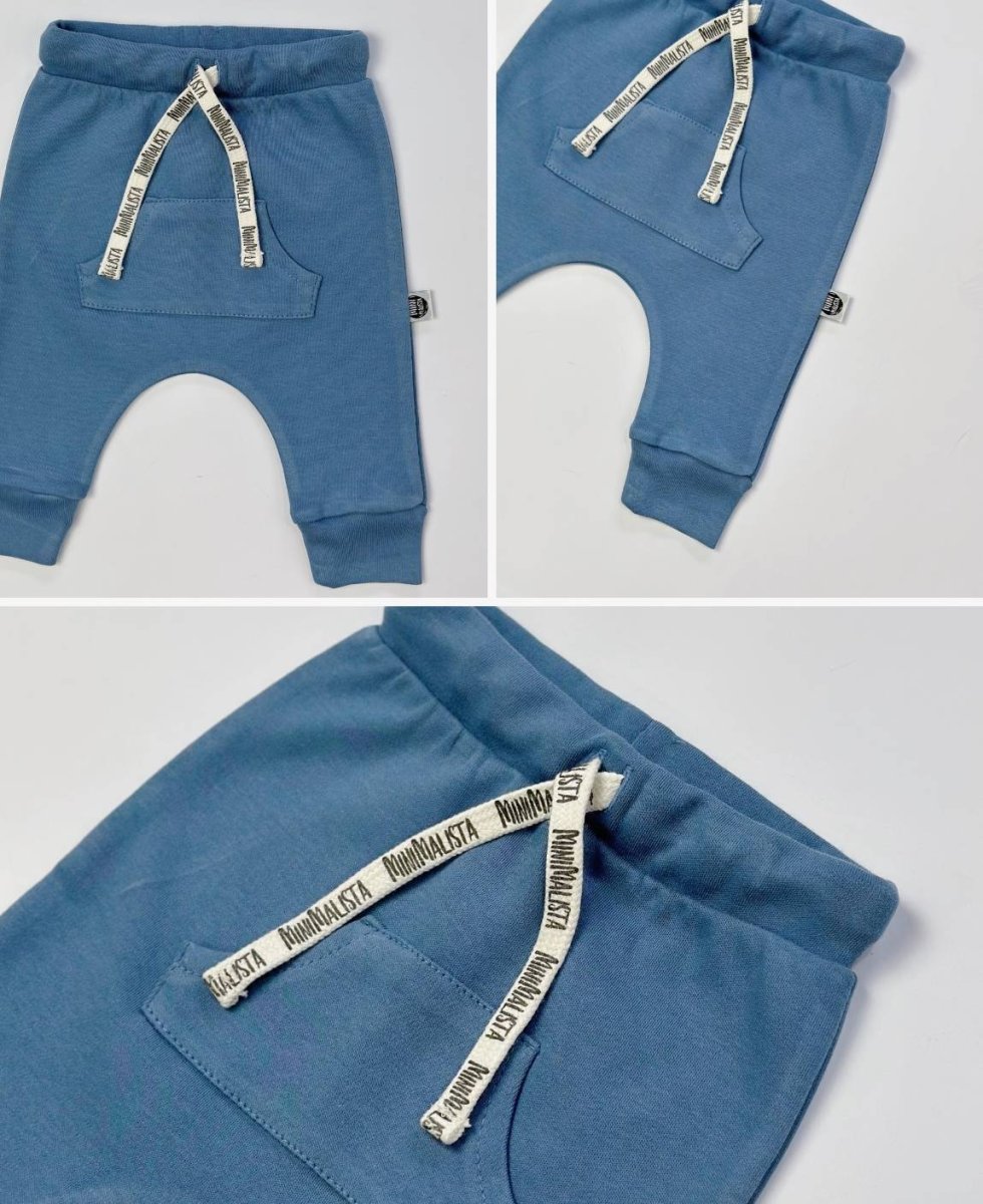 Calça Bolsão Unissex | Liso Azul Retrô - Image 6