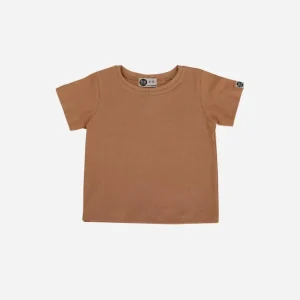 Camiseta Infantil Manga Curta Unissex | Liso Mocha