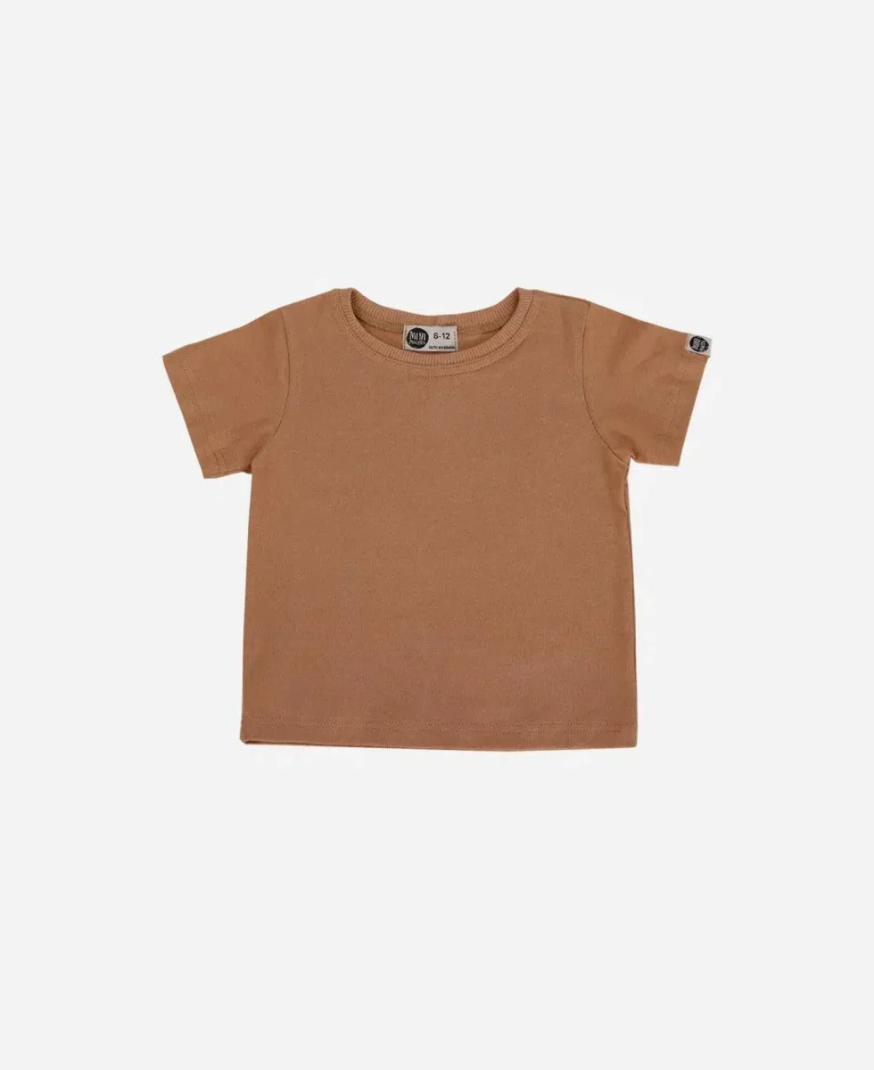 Camiseta Infantil Manga Curta Unissex | Liso Mocha - Image 2
