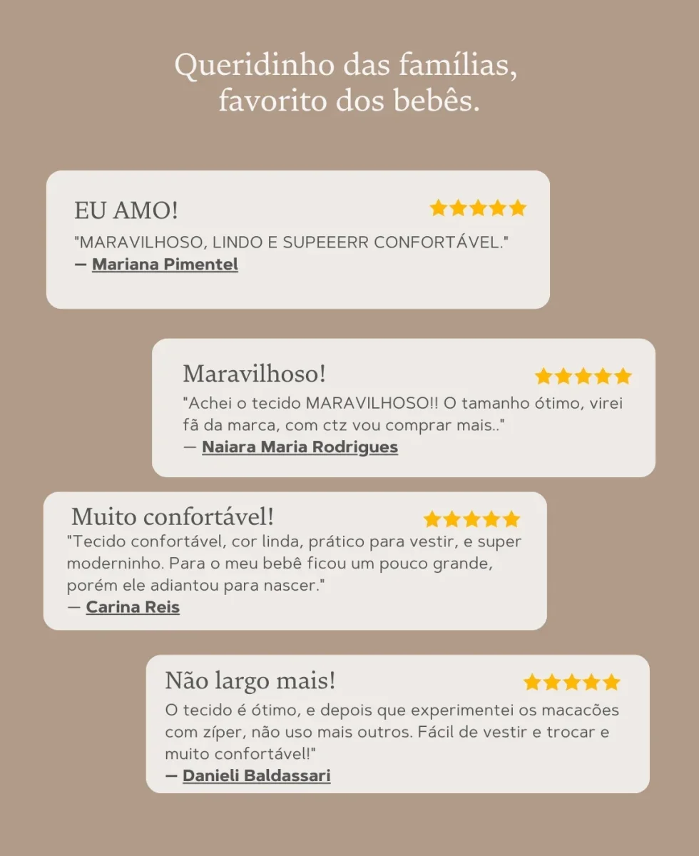 Macacão de Bebê Ziper com opção de Pezinho | Liso Branco Off - Image 5