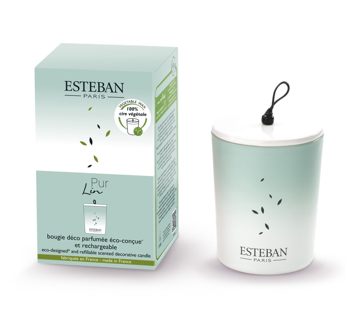 Vela perfumada Decorativa 180gr: Pur Lin / Puro Linho - Image 2