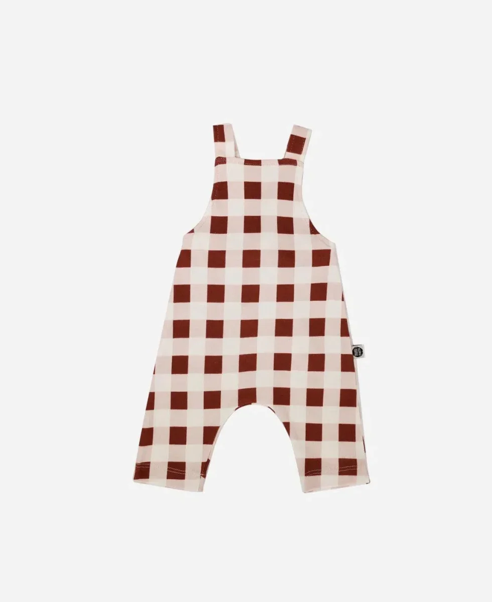 Salopette Infantil Unissex | Vichy Wine - Image 2