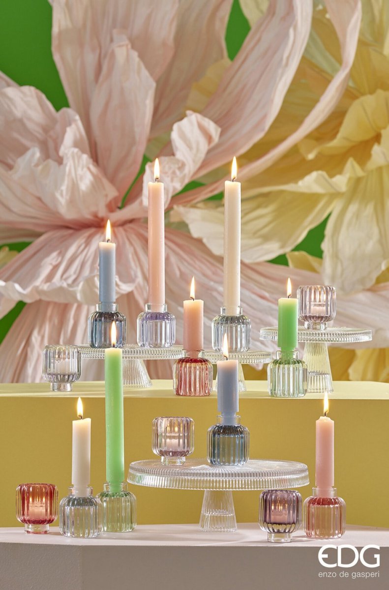 Pack 2 velas grossas para castiçal: ROSA CLARO - Image 5