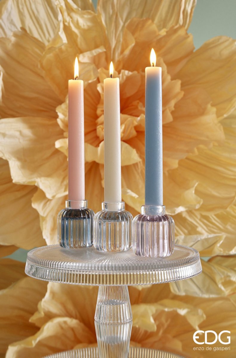 Pack 2 velas grossas para castiçal: ROSA CLARO - Image 4