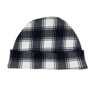 Touca de Bebê Unissex Xadrez Tartan